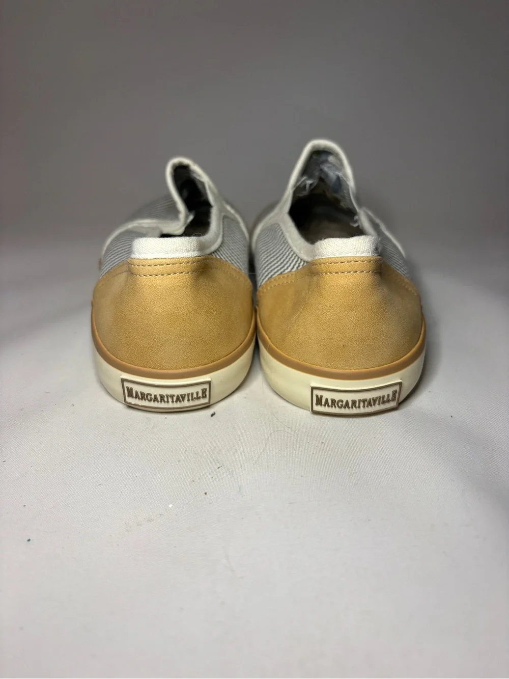 Margaritaville Women's Sailor Striped Canvas Slip-On Sneakers Size 8